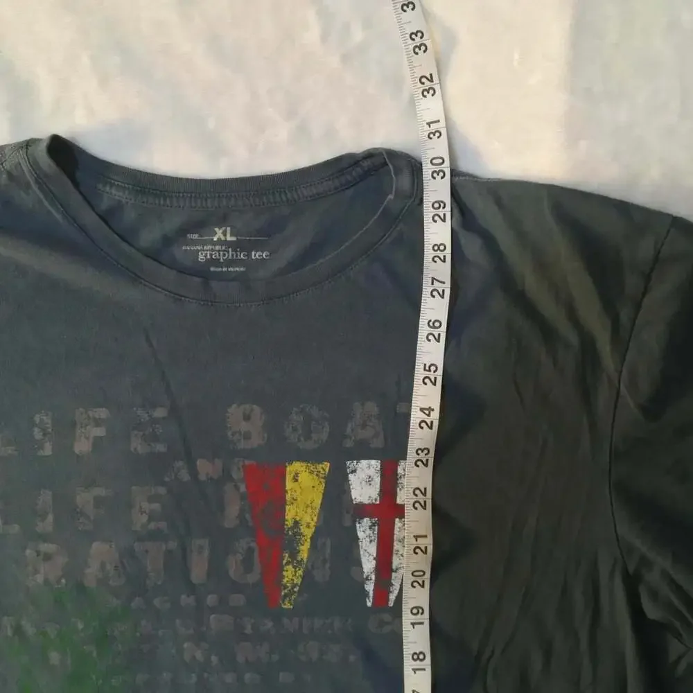 Banana Republic Life Boat and Life Ration Graphic Tee